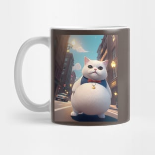 Selfie Fat cat - Modern digital art Mug